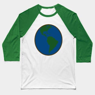 Minimalist Earth Baseball T-Shirt